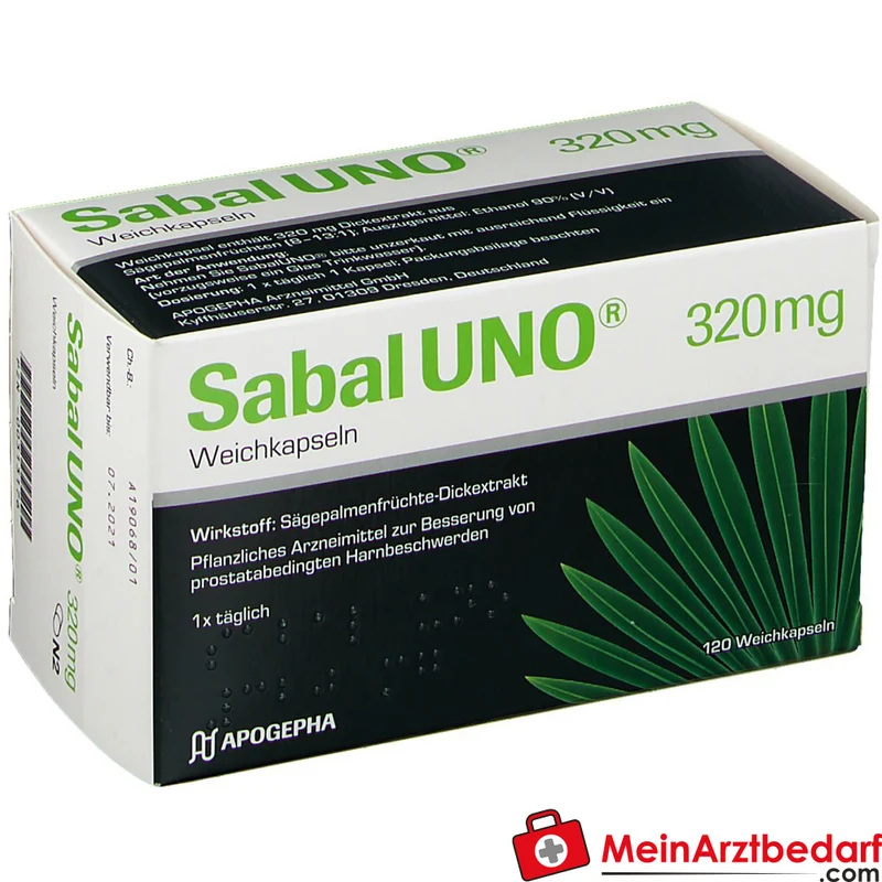SabalUNO Sabalextrakt 320 mg Weichkapseln 120 Stück