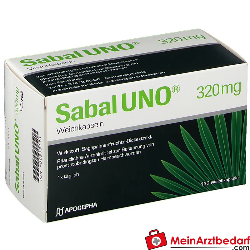 SabalUNO Sabalextrakt 320 mg Weichkapseln 120 Stück