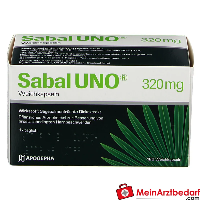 SabalUNO Sabalextrakt 320 mg Weichkapseln 120 Stück