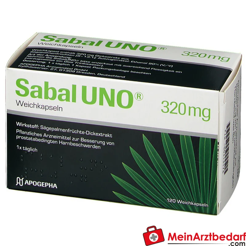 SabalUNO Sabalextrakt 320 mg Weichkapseln 120 Stück