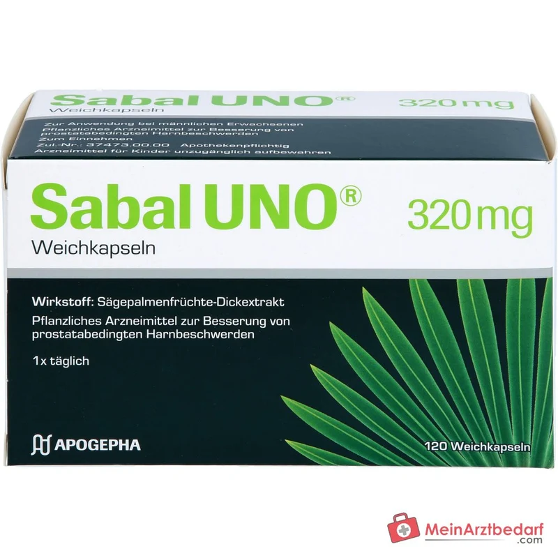 SabalUNO Sabalextrakt 320 mg Weichkapseln 120 Stück