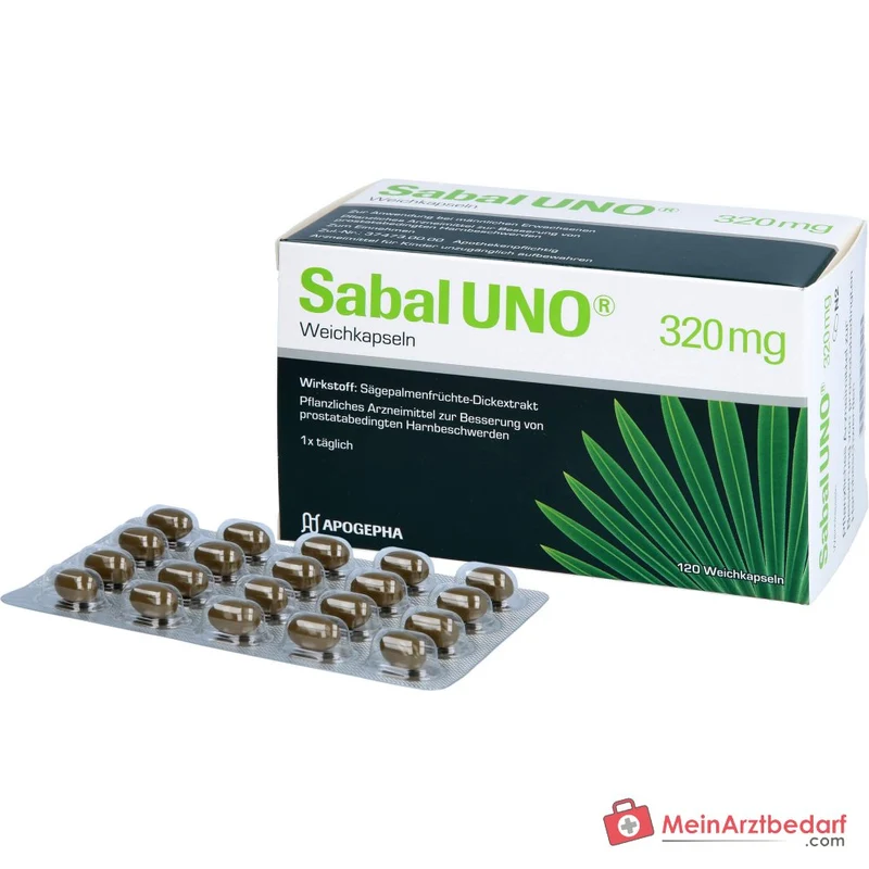 SabalUNO Sabalextrakt 320 mg Weichkapseln 120 Stück