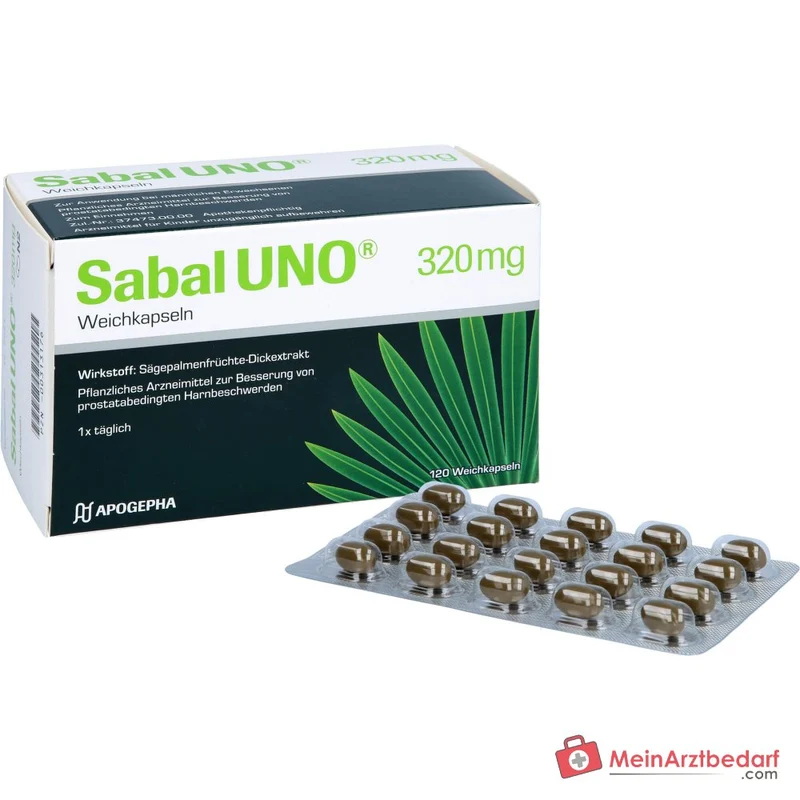 SabalUNO Sabalextrakt 320 mg Weichkapseln 120 Stück