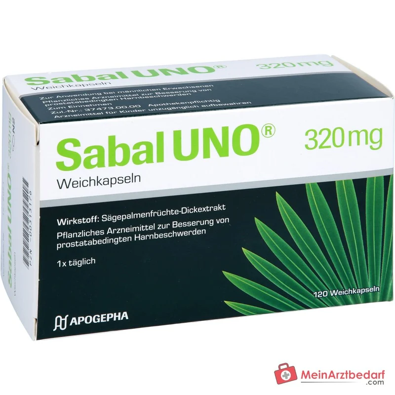 SabalUNO Sabalextrakt 320 mg Weichkapseln 120 Stück