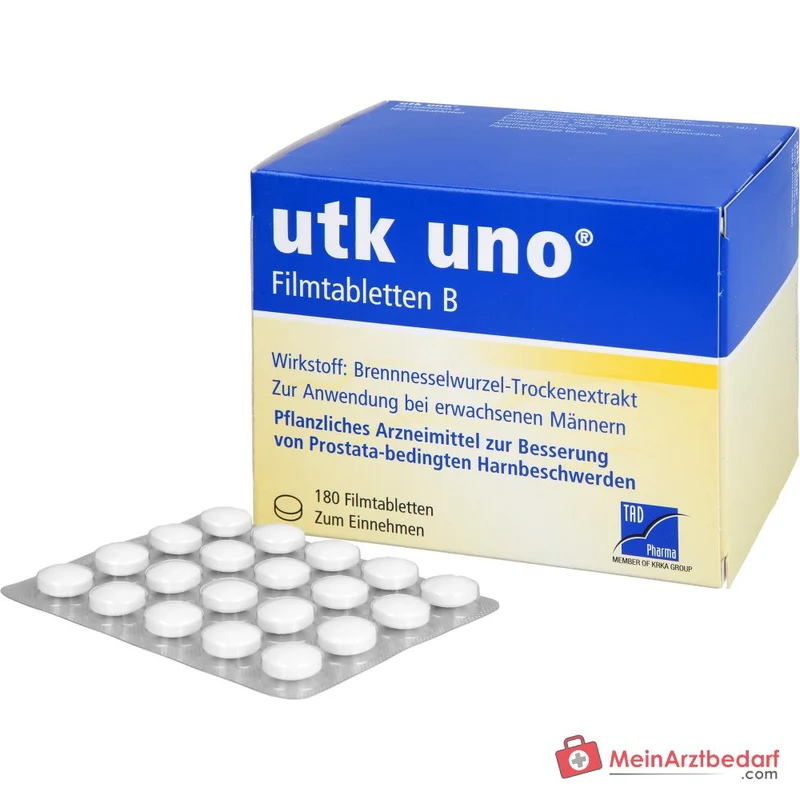 TAD Pharma utk uno Brennnesselwurzel-Trockenextrakt Filmtabletten, 120 St.