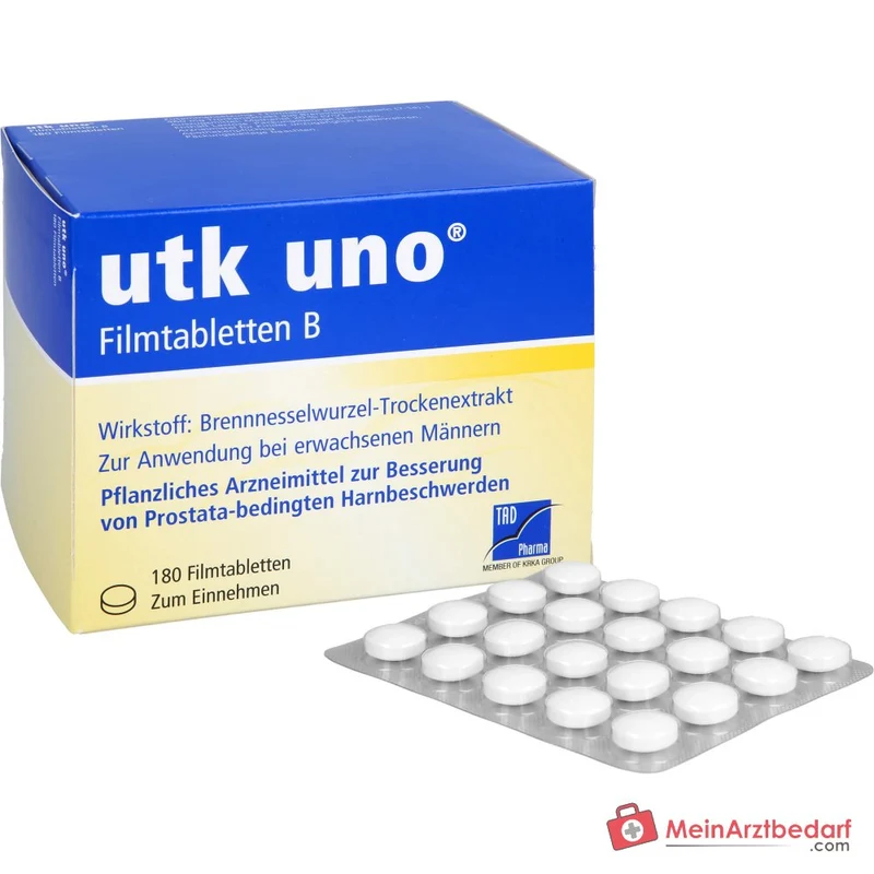 TAD Pharma utk uno Brennnesselwurzel-Trockenextrakt Filmtabletten, 120 St.