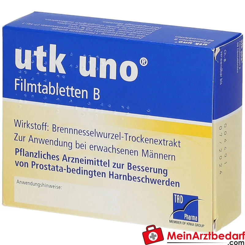 TAD Pharma utk uno Brennnesselwurzel-Trockenextrakt Filmtabletten, 120 St.