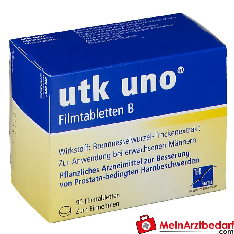 TAD Pharma utk uno Brennnesselwurzel-Trockenextrakt Filmtabletten, 120 St.