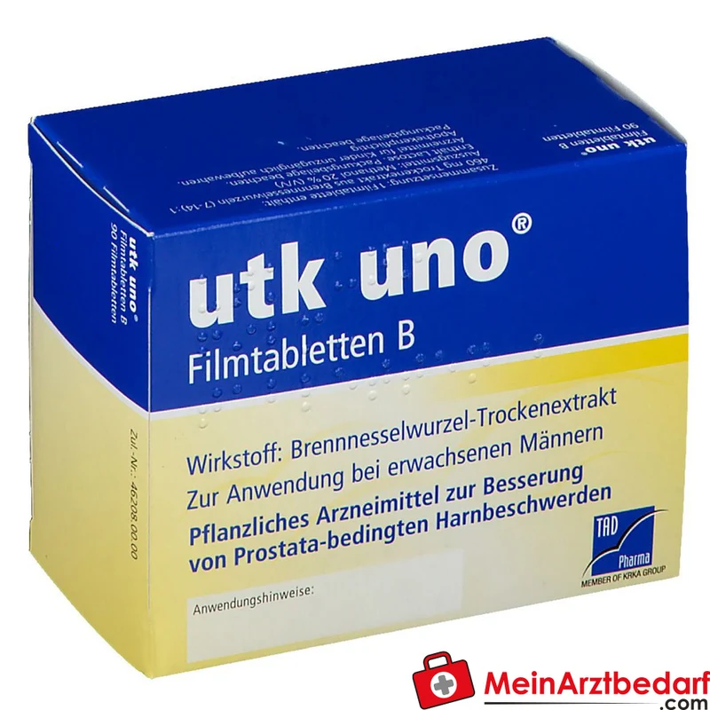 TAD Pharma utk uno Brennnesselwurzel-Trockenextrakt Filmtabletten, 120 St.