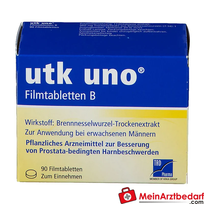 TAD Pharma utk uno Brennnesselwurzel-Trockenextrakt Filmtabletten, 120 St.