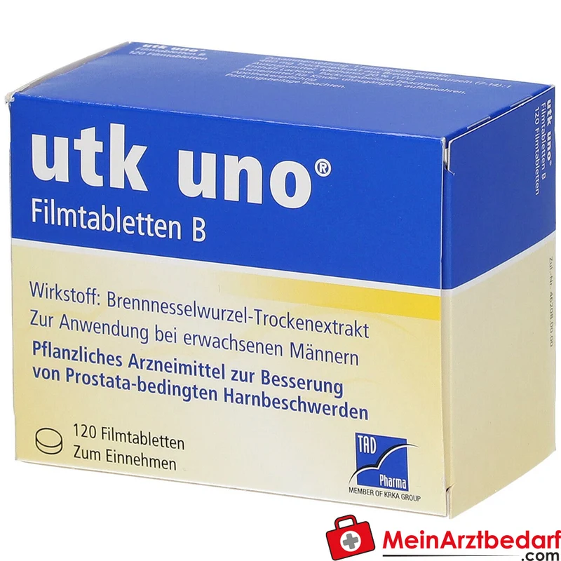 TAD Pharma utk uno Brennnesselwurzel-Trockenextrakt Filmtabletten, 120 St.