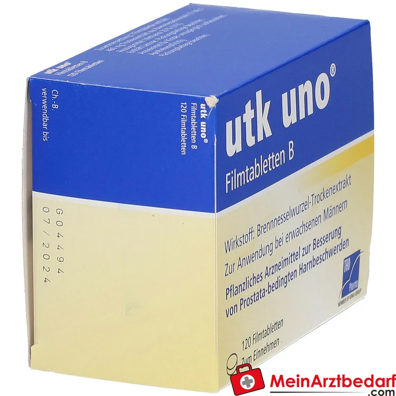 TAD Pharma utk uno Brennnesselwurzel-Trockenextrakt Filmtabletten, 120 St.