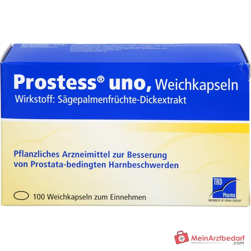 TAD Pharma Prostess uno Sägepalmenfrüchte-Dickextrakt Weichkapseln, 100 St.