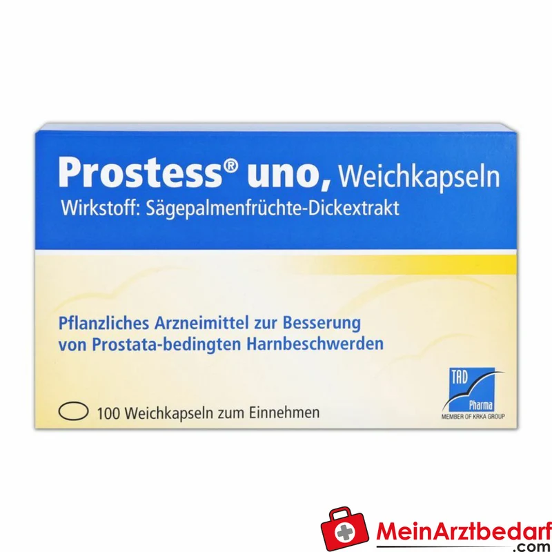 TAD Pharma Prostess uno Sägepalmenfrüchte-Dickextrakt Weichkapseln, 100 St.
