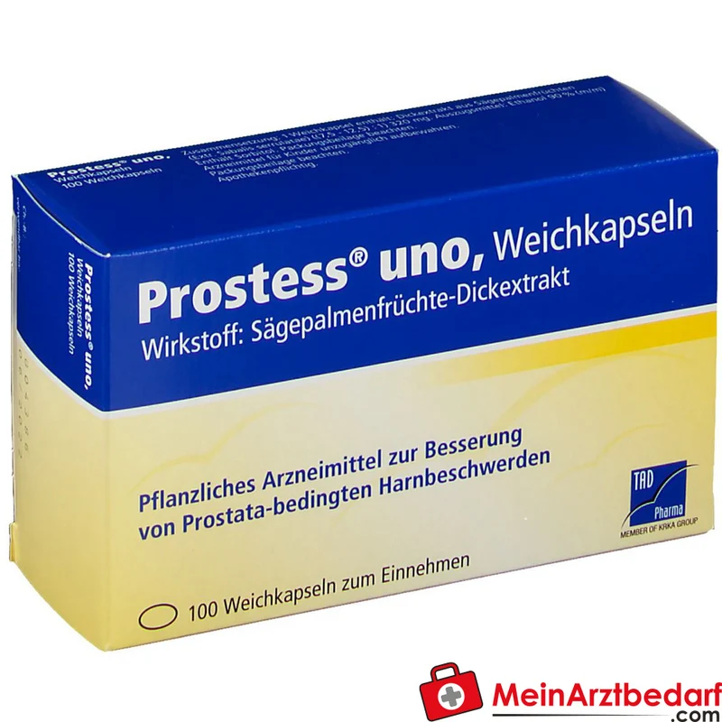 TAD Pharma Prostess uno Sägepalmenfrüchte-Dickextrakt Weichkapseln, 100 St.