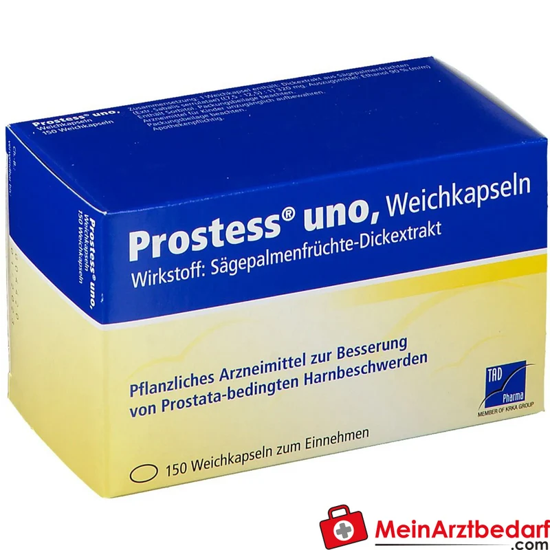 TAD Pharma Prostess uno Sägepalmenfrüchte-Dickextrakt Weichkapseln, 100 St.