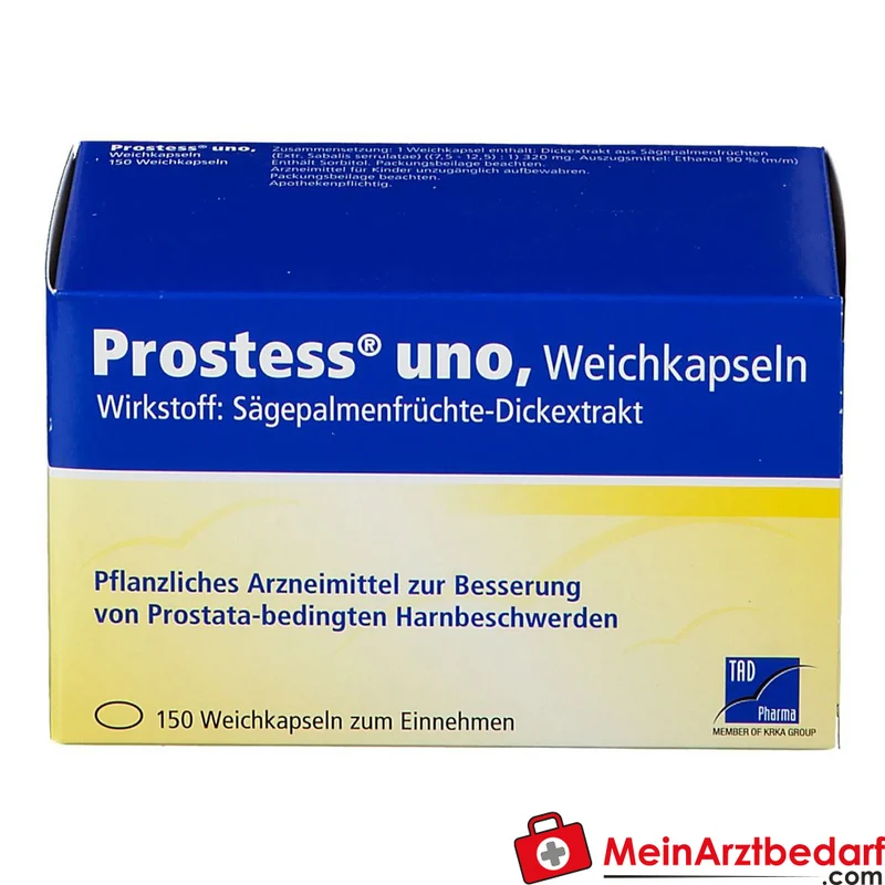 TAD Pharma Prostess uno Sägepalmenfrüchte-Dickextrakt Weichkapseln, 100 St.