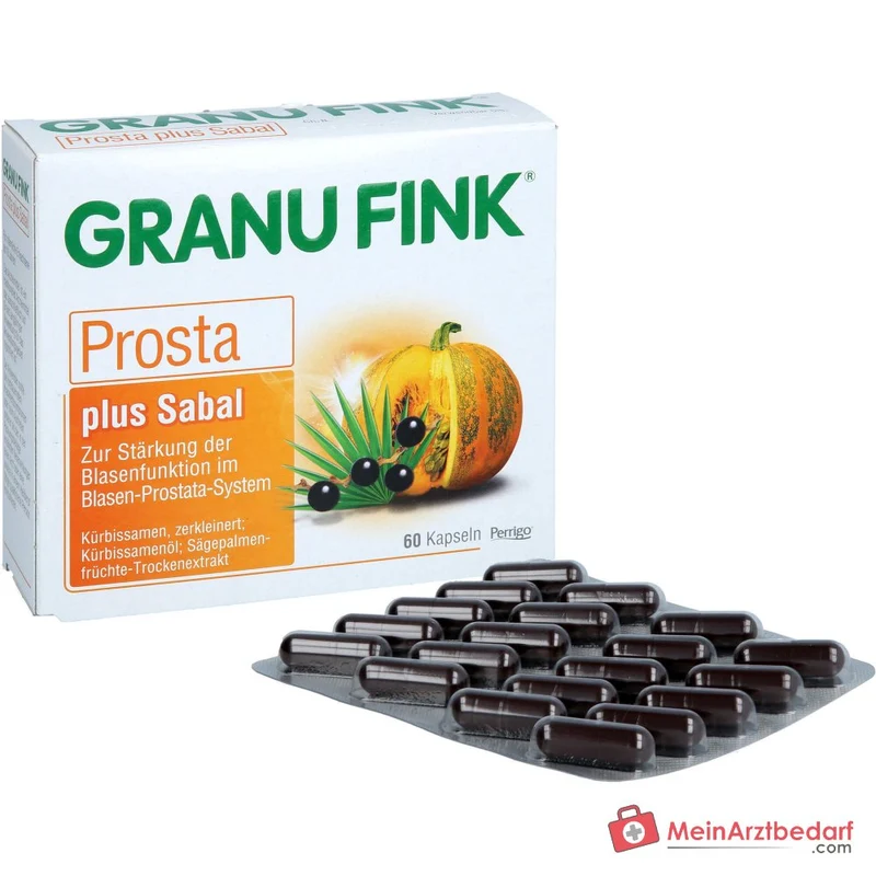 Granu Fink Prosta plus Sabal Kürbissamen / Kürbissamenöl / Sägepalmenfrüchte-Trockenextrakt Hartkapseln, 200 St.