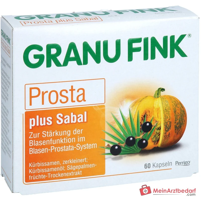 Granu Fink Prosta plus Sabal Kürbissamen / Kürbissamenöl / Sägepalmenfrüchte-Trockenextrakt Hartkapseln, 200 St.