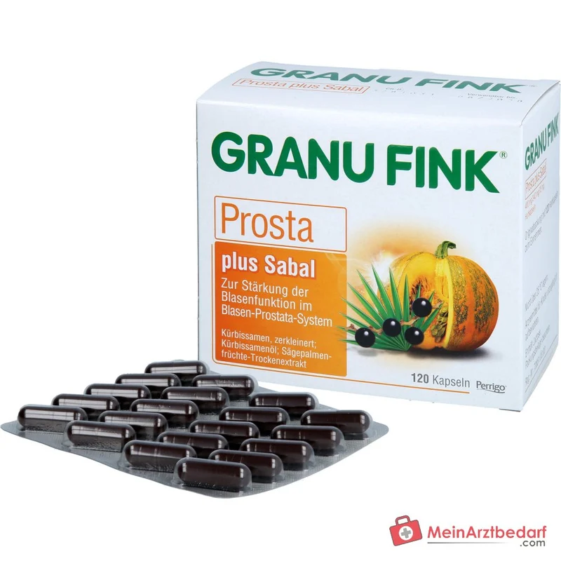 Granu Fink Prosta plus Sabal Kürbissamen / Kürbissamenöl / Sägepalmenfrüchte-Trockenextrakt Hartkapseln, 200 St.
