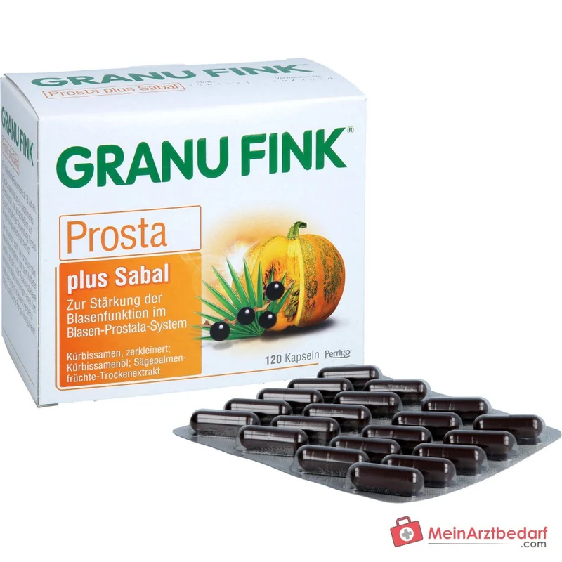 Granu Fink Prosta plus Sabal Kürbissamen / Kürbissamenöl / Sägepalmenfrüchte-Trockenextrakt Hartkapseln, 200 St.