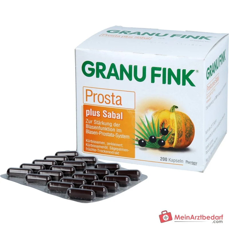 Granu Fink Prosta plus Sabal Kürbissamen / Kürbissamenöl / Sägepalmenfrüchte-Trockenextrakt Hartkapseln, 200 St.