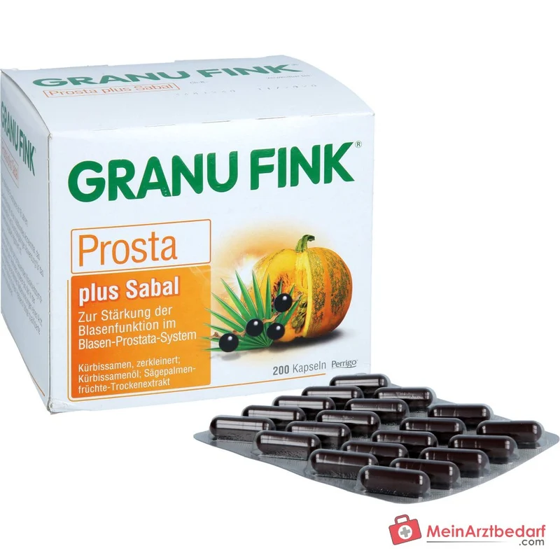 Granu Fink Prosta plus Sabal Kürbissamen / Kürbissamenöl / Sägepalmenfrüchte-Trockenextrakt Hartkapseln, 200 St.