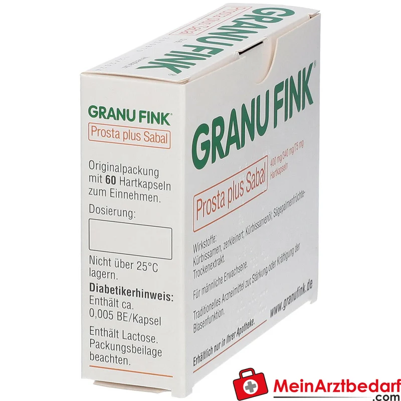 Granu Fink Prosta plus Sabal Kürbissamen / Kürbissamenöl / Sägepalmenfrüchte-Trockenextrakt Hartkapseln, 200 St.