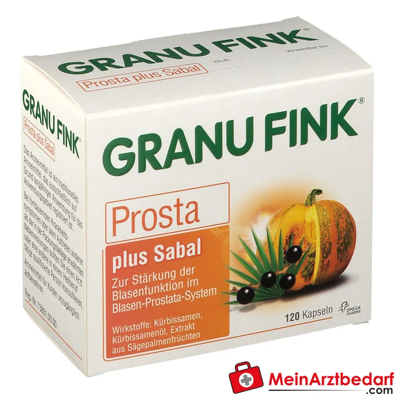 Granu Fink Prosta plus Sabal Kürbissamen / Kürbissamenöl / Sägepalmenfrüchte-Trockenextrakt Hartkapseln, 200 St.