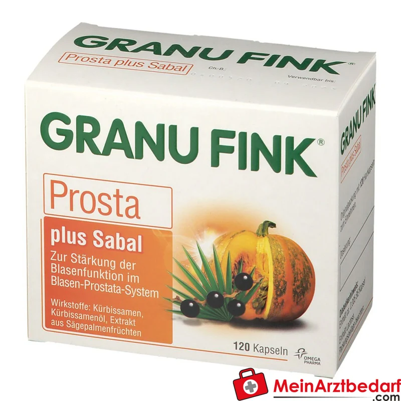 Granu Fink Prosta plus Sabal Kürbissamen / Kürbissamenöl / Sägepalmenfrüchte-Trockenextrakt Hartkapseln, 200 St.