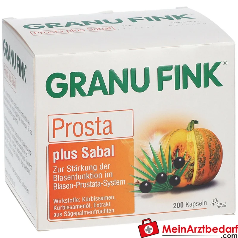 Granu Fink Prosta plus Sabal Kürbissamen / Kürbissamenöl / Sägepalmenfrüchte-Trockenextrakt Hartkapseln, 200 St.