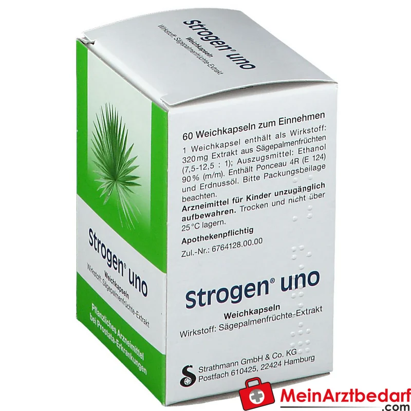 Strathmann Strogen uno Sägepalmenfrucht-Dickextrakt Weichkapseln, 60 St.