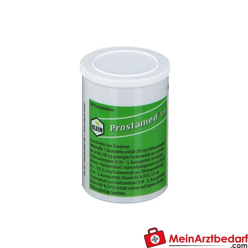 Dr. Gustav Klein Prostamed Tab Kürbissamenpulver / Kürbissamen-Trockenextrakt / Zitterpappelblätter-Trockenextrakt / Goldrutenkraut-Trockenextrakt Kautabletten, 360 St.