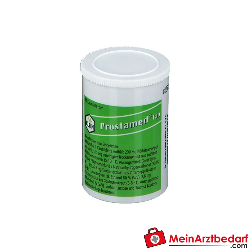 Dr. Gustav Klein Prostamed Tab Kürbissamenpulver / Kürbissamen-Trockenextrakt / Zitterpappelblätter-Trockenextrakt / Goldrutenkraut-Trockenextrakt Kautabletten, 360 St.