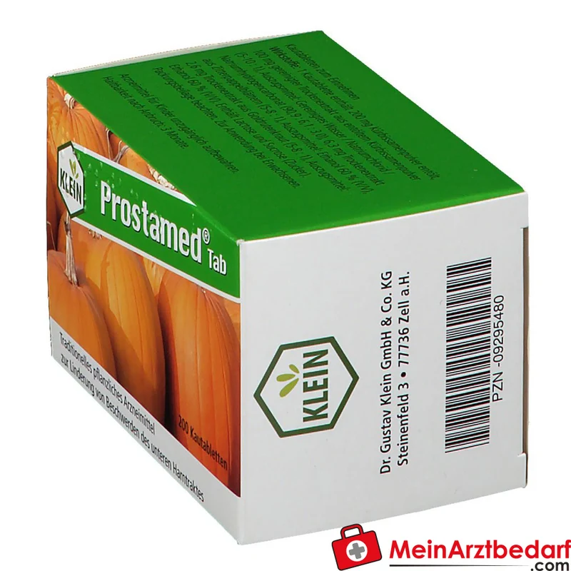 Dr. Gustav Klein Prostamed Tab Kürbissamenpulver / Kürbissamen-Trockenextrakt / Zitterpappelblätter-Trockenextrakt / Goldrutenkraut-Trockenextrakt Kautabletten, 360 St.