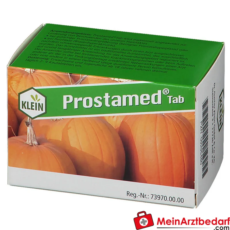 Dr. Gustav Klein Prostamed Tab Kürbissamenpulver / Kürbissamen-Trockenextrakt / Zitterpappelblätter-Trockenextrakt / Goldrutenkraut-Trockenextrakt Kautabletten, 360 St.
