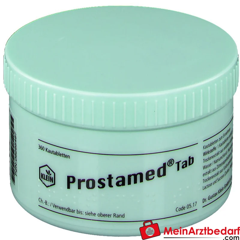 Dr. Gustav Klein Prostamed Tab Kürbissamenpulver / Kürbissamen-Trockenextrakt / Zitterpappelblätter-Trockenextrakt / Goldrutenkraut-Trockenextrakt Kautabletten, 360 St.