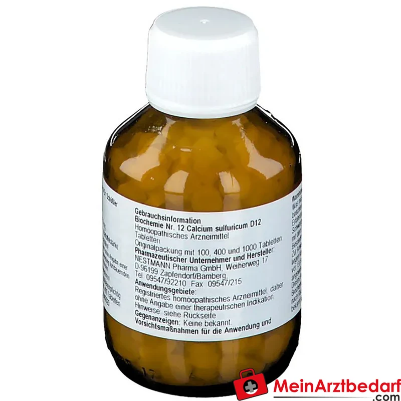 Biochemie 12 Calcium sulfuricum D12 250 mg Tabletten 100 Stück