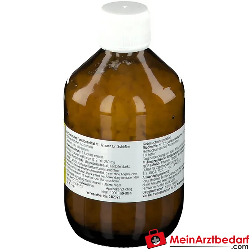 Biochemie 12 Calcium sulfuricum D12 250 mg Tabletten 100 Stück