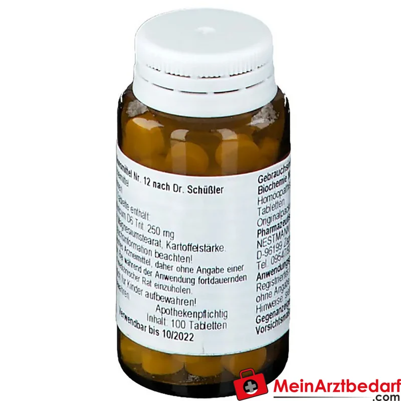 Biochemie Nr.12 Calcium sulfuricum D6 250 mg homöopathisches Arzneimittel