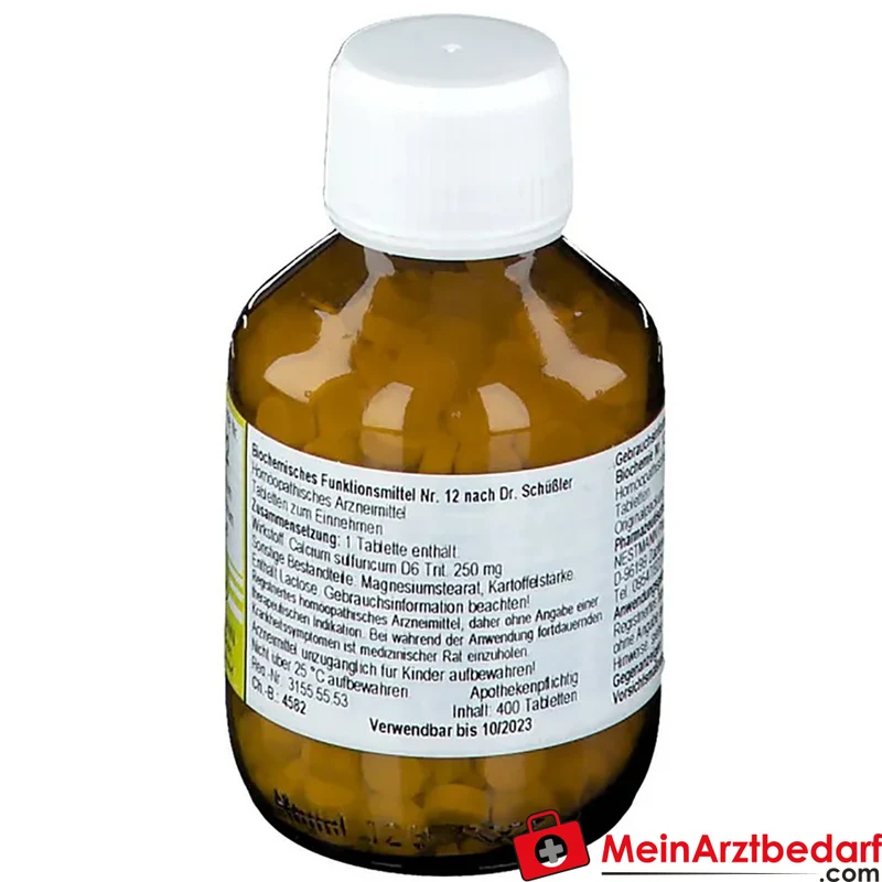 Biochemie Nr.12 Calcium sulfuricum D6 250 mg homöopathisches Arzneimittel