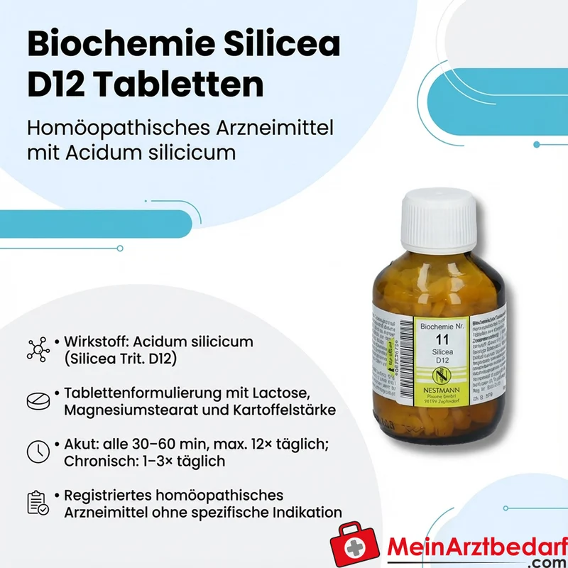 Biochemie Silicea D12 Tabletten Acidum silicicum 250 mg 100 Tabletten
