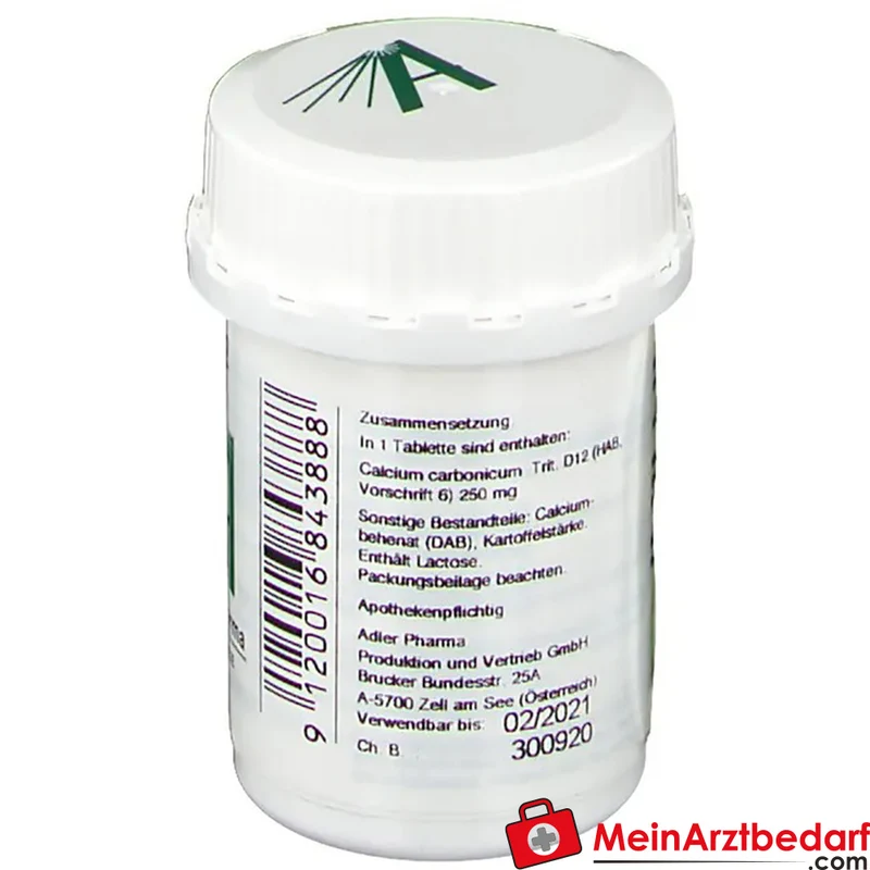 Adler Pharma Calcium carbonicum D12 Nr. 22 250 mg Tabletten