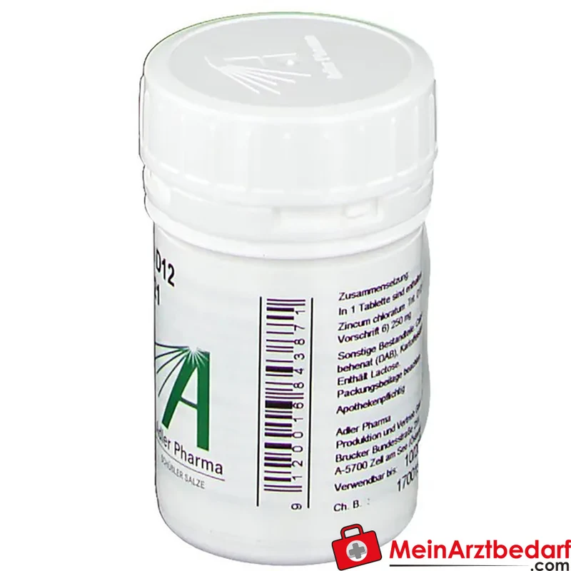 Adler Pharma Zincum chloratum D12 250 mg Tabletten
