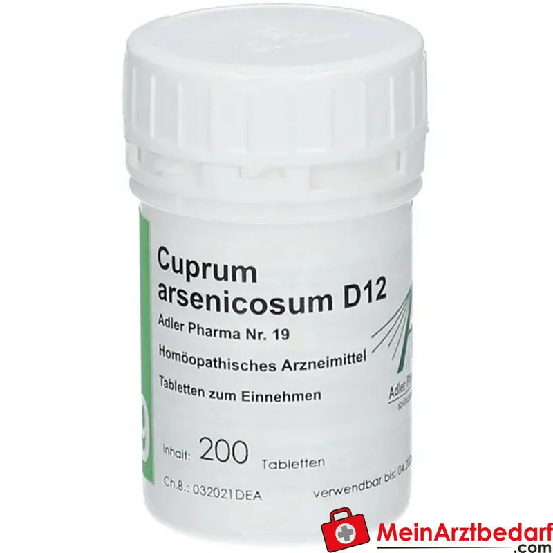 Adler Pharma Cuprum arsenicosum D12 Tabletten homöopathisches Arzneimittel Nr. 19