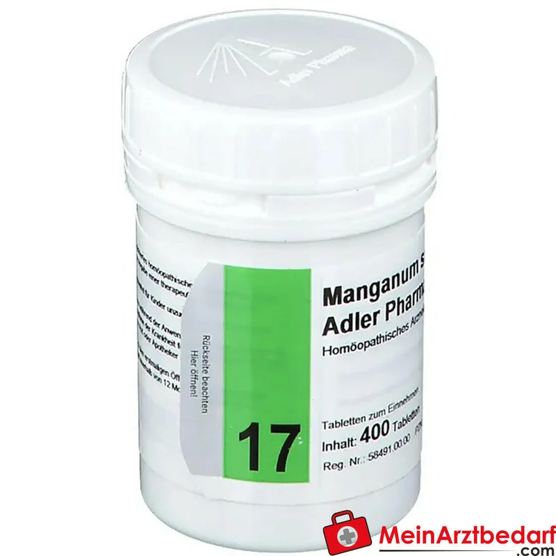Adler Pharma Manganum sulfuricum D12 250 mg Tabletten Biochemie Nr. 17