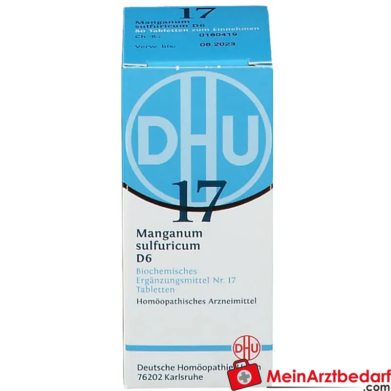 DHU Biochemie 17 Manganum sulfuricum D6 250 mg Tabletten
