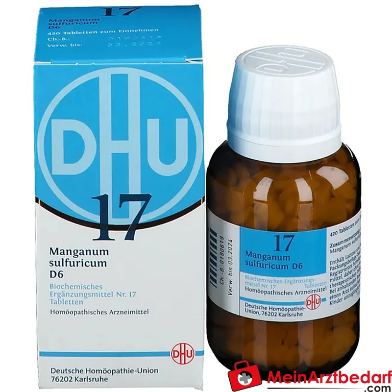 DHU Biochemie 17 Manganum sulfuricum D6 250 mg Tabletten