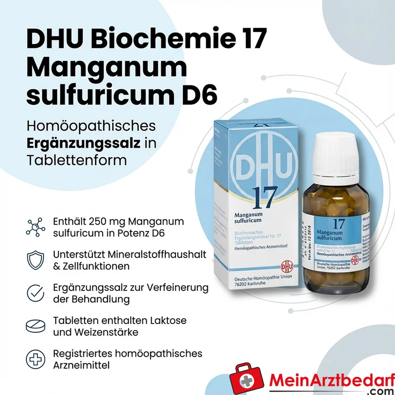 DHU Biochemie 17 Manganum sulfuricum D6 250 mg Tabletten