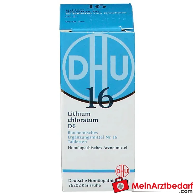 DHU Biochemie Schüßler-Salz Nr.16 Lithium chloratum D6 Tabletten 250 mg